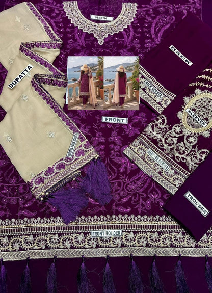 Husn-e-Suroshi Chiffon Party Wear SR-02