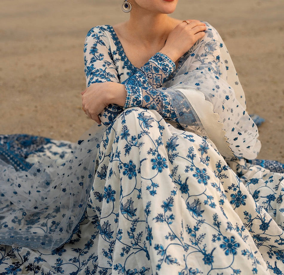 Faiza Saqlain Lawn Maxi hfv-4650