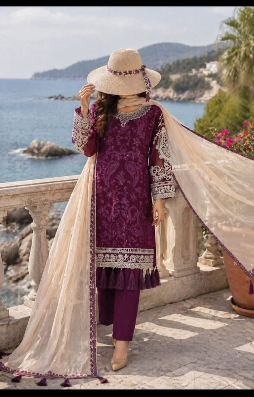 Husn-e-Suroshi Chiffon Party Wear SR-02