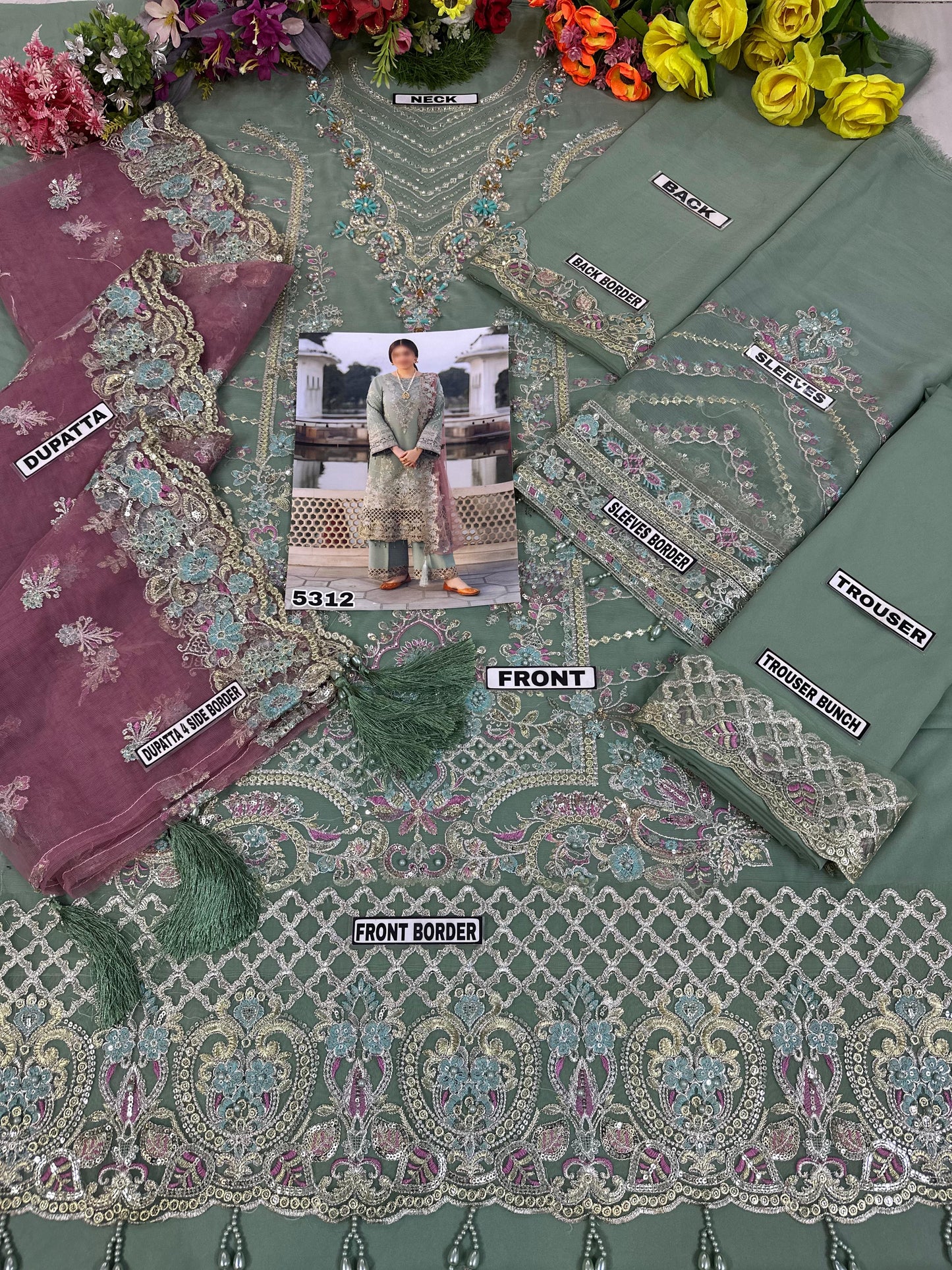 Imrozia Chiffon/Net Party Wear 5312
