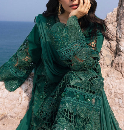 Mahnur Lawn/Chiffon Party Wear 4648
