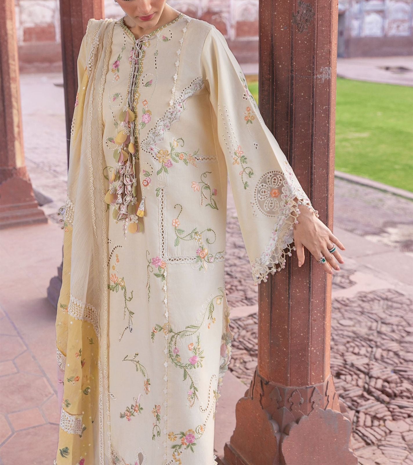 Crimson Lawn/Cotton Net Wedding Wear 5448