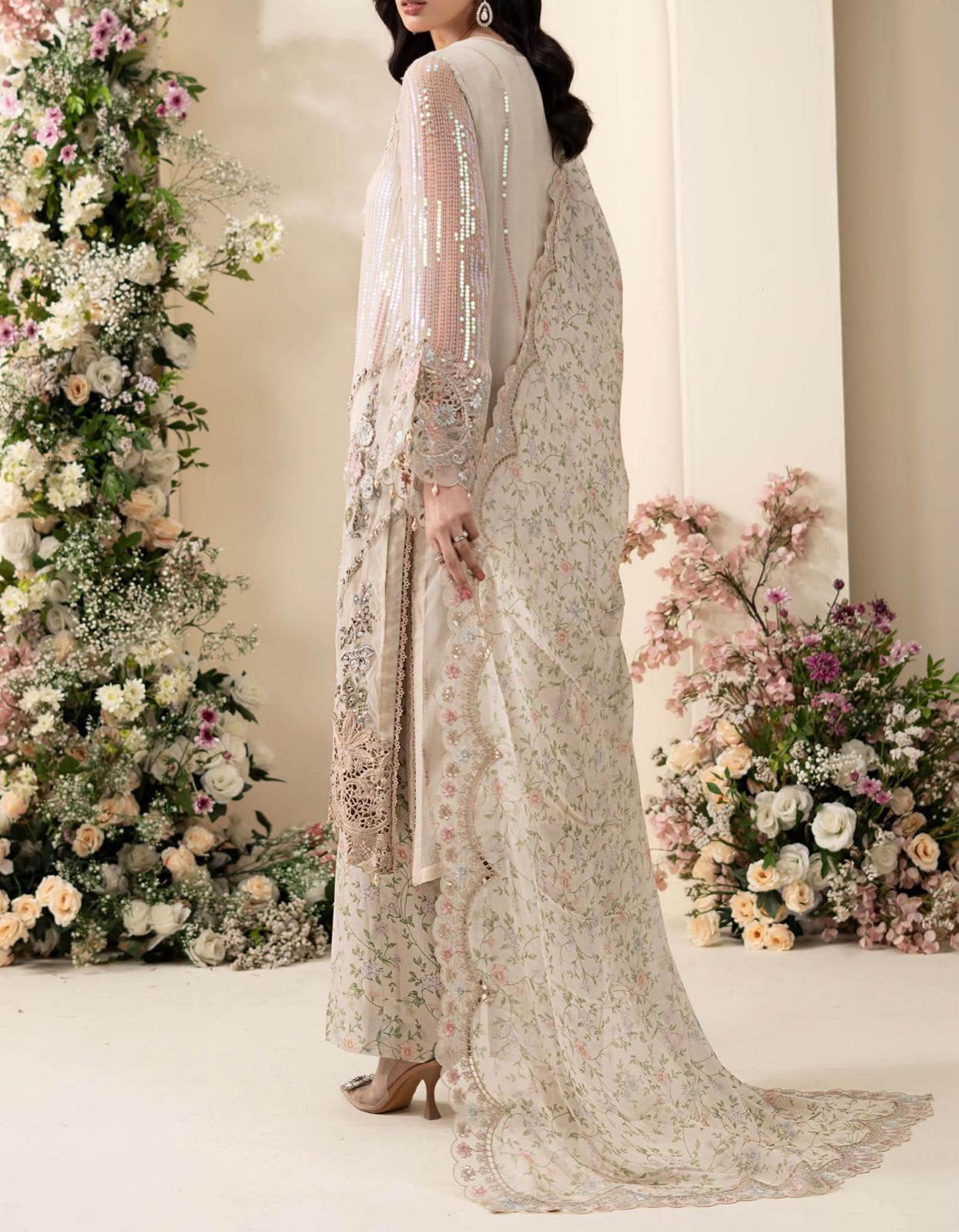 Maria B Chiffon/Silk Wedding Wear 5467
