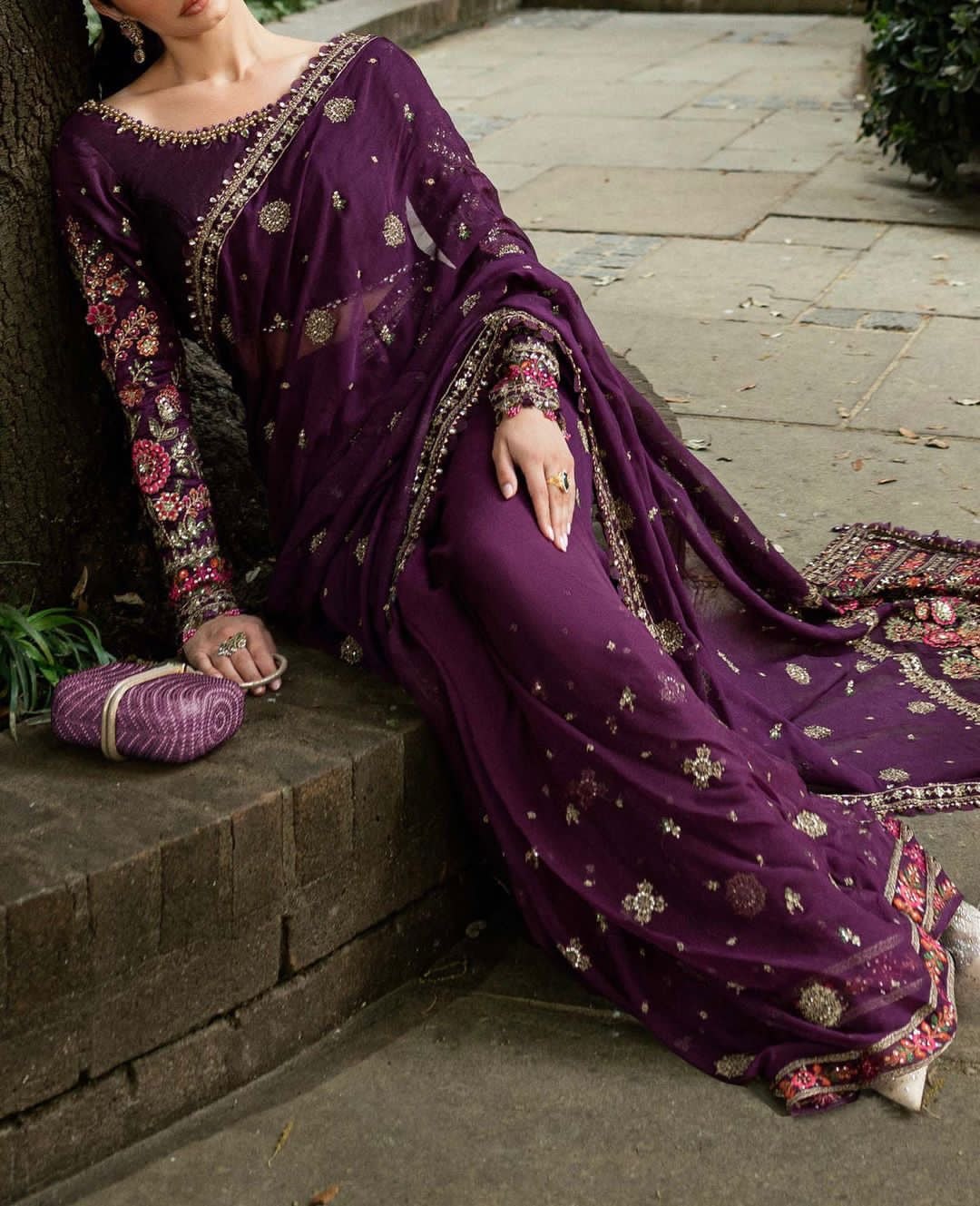 Maria B Chiffon Saaree Wedding Wear 5362