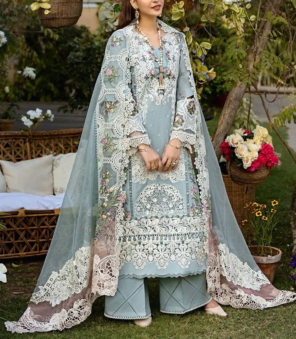 ELAF LAWN/KHAADI NET WEDDING WEAR 5288