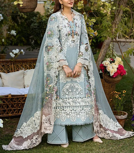 ELAF LAWN/KHAADI NET WEDDING WEAR 5288