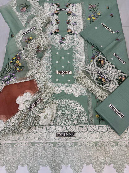 ELAF LAWN/KHAADI NET WEDDING WEAR 5288