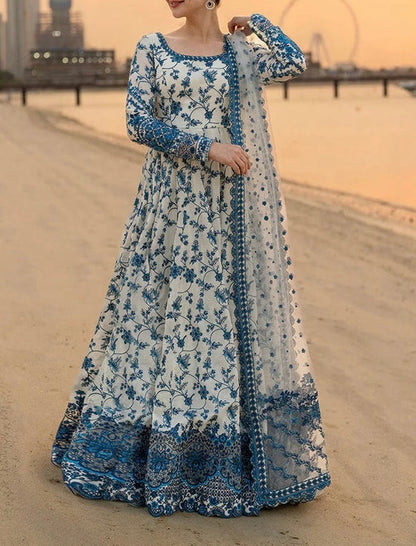 Faiza Saqlain Lawn Maxi hfv-4650