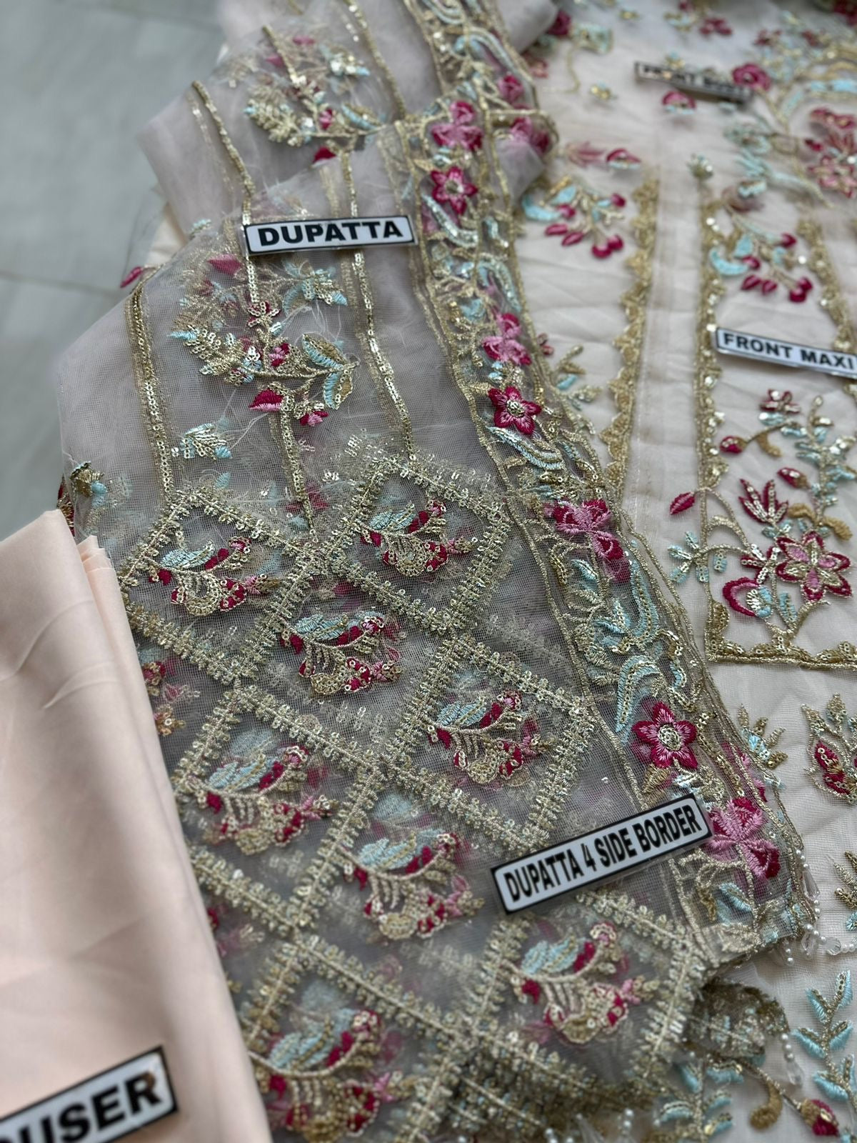INDIAN NET MAXI WEDDING WEAR