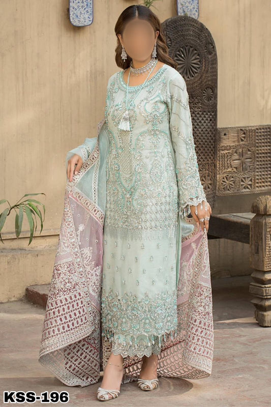 ASIM JOFA CHIFFON/ORGANZA WEDDING WEAR KSS-196