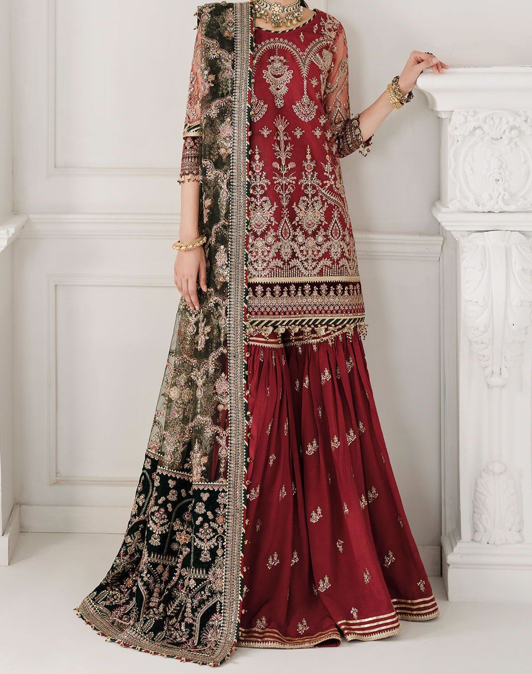BAROQUE NET WEDDING WEAR hfv-4625