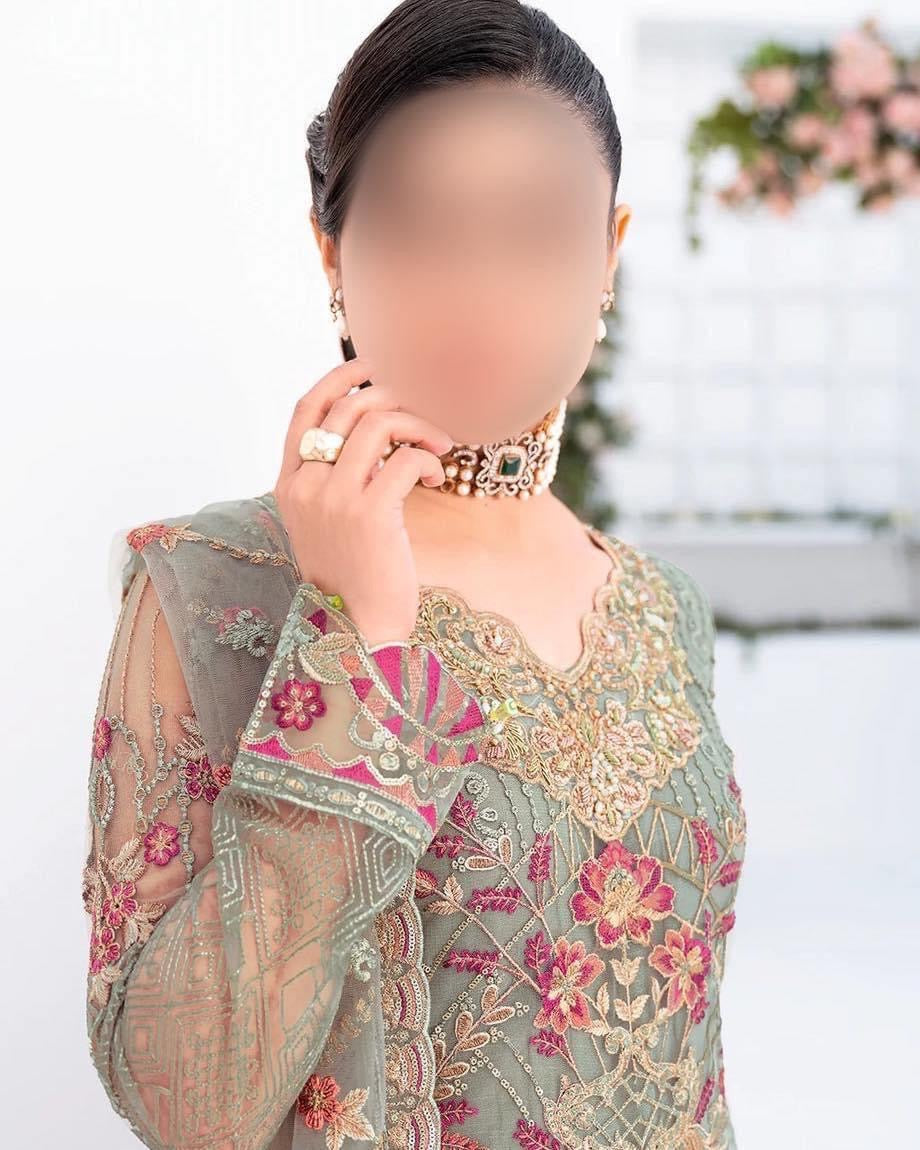 RAMSHA CHIFFON/NET PARTY WEAR KSS-101