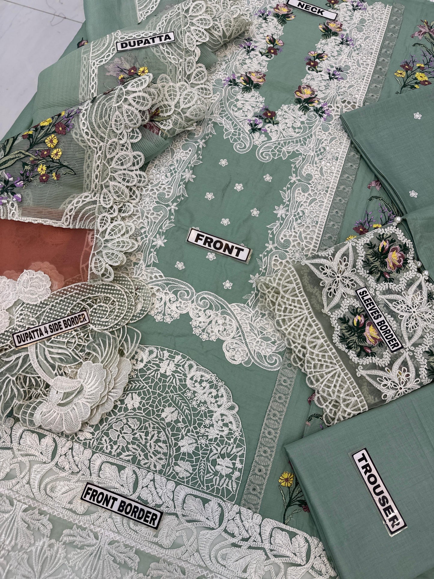 ELAF LAWN/KHAADI NET WEDDING WEAR 5288