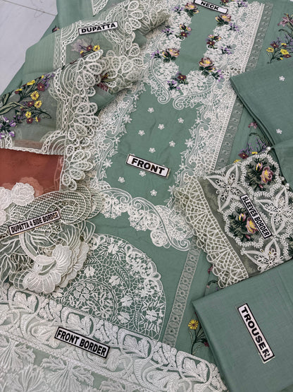 ELAF LAWN/KHAADI NET WEDDING WEAR 5288