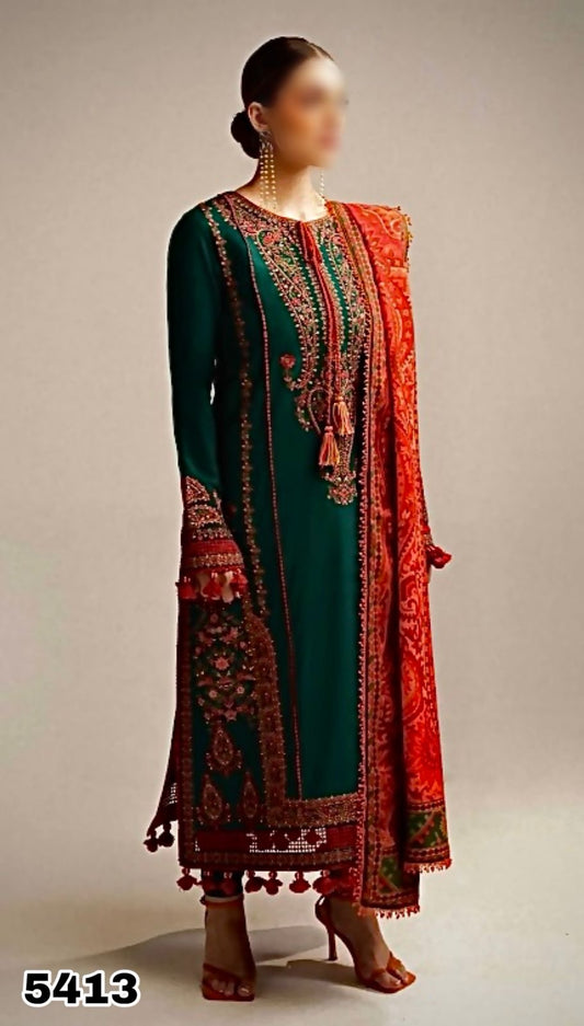 HUSSAIN REHAR LAWN / DIGITAL PRINT DIAMOND LAWN 5413