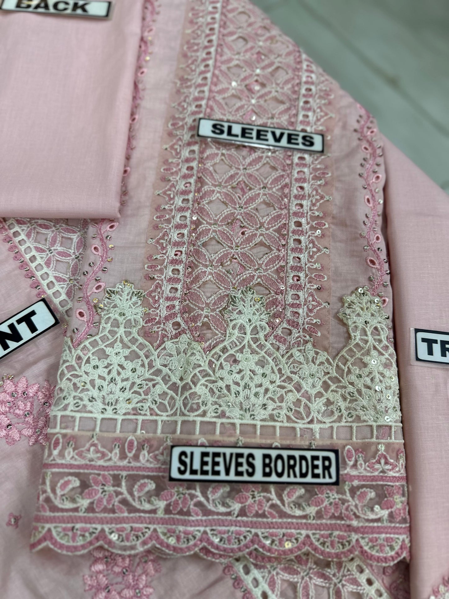 MARIA B CHIKANKARI LAWN/CHIFFON PARTY WEAR 5293