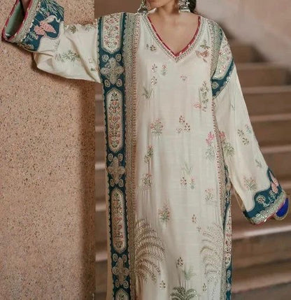 Ethnic Kaftan Shalmose Silk/Short Silk Wedding Wear 5506
