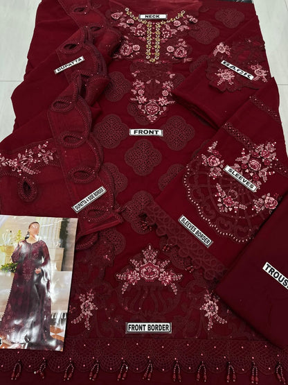 Maria B Chiffon Wedding Wear 5474