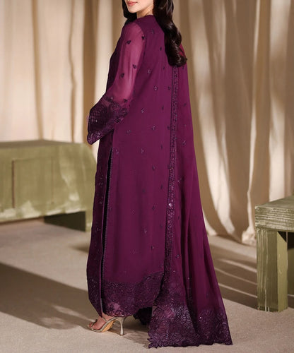 Azure Chiffon Party Wear 5522