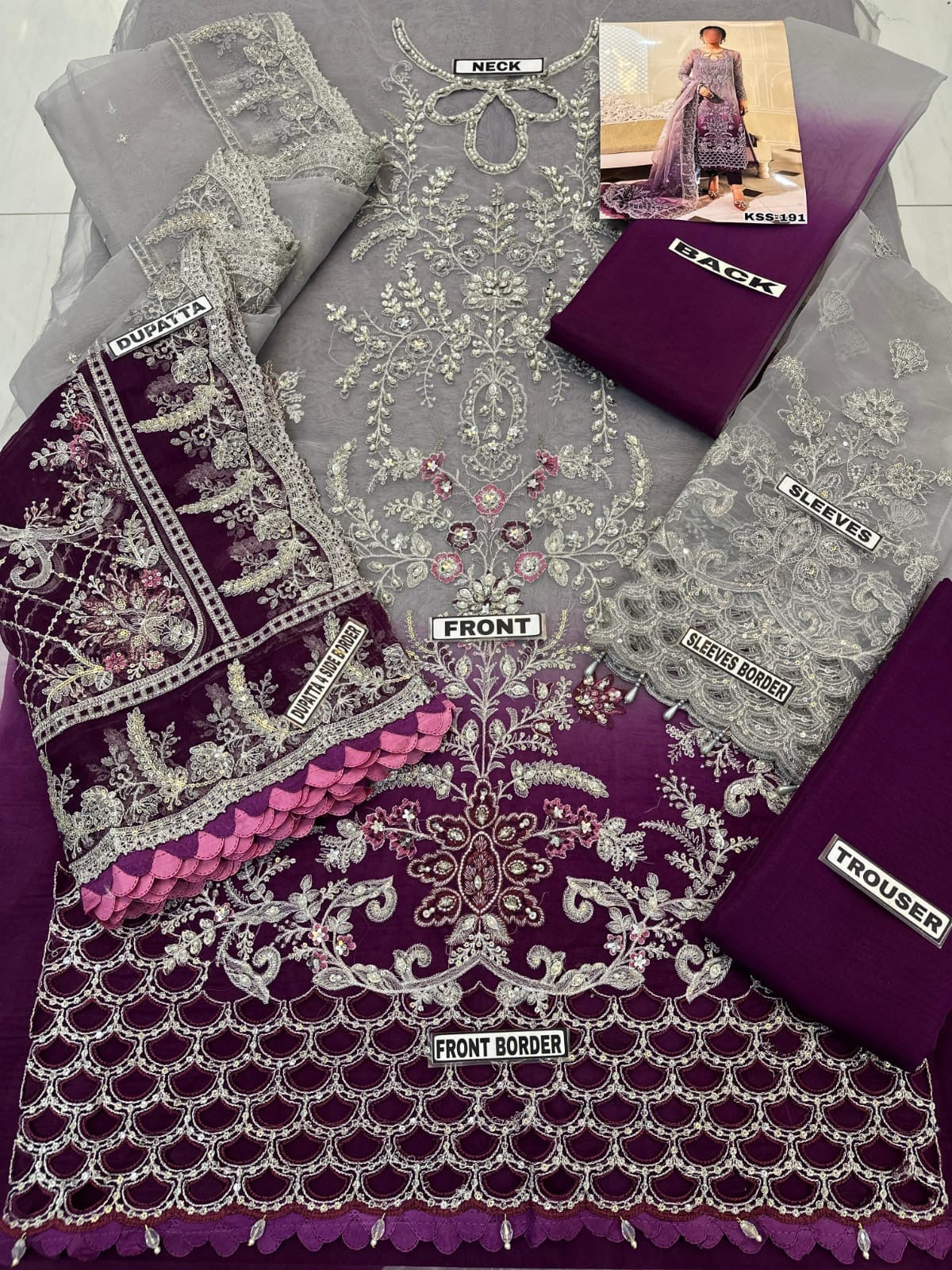 Maria B Orgnaza Wedding Wear KSS-191