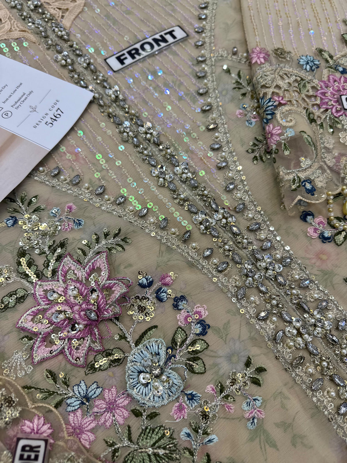 Maria B Chiffon/Silk Wedding Wear 5467