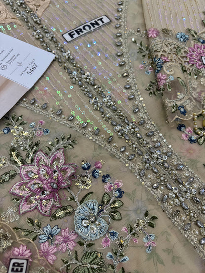 Maria B Chiffon/Silk Wedding Wear 5467