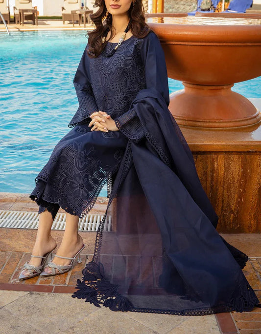 RANG RASIA CHIKANKARI LAWN/COTTON NET PARTY WEAR 5295