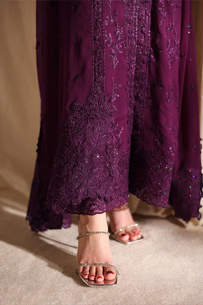 Azure Chiffon Party Wear 5522