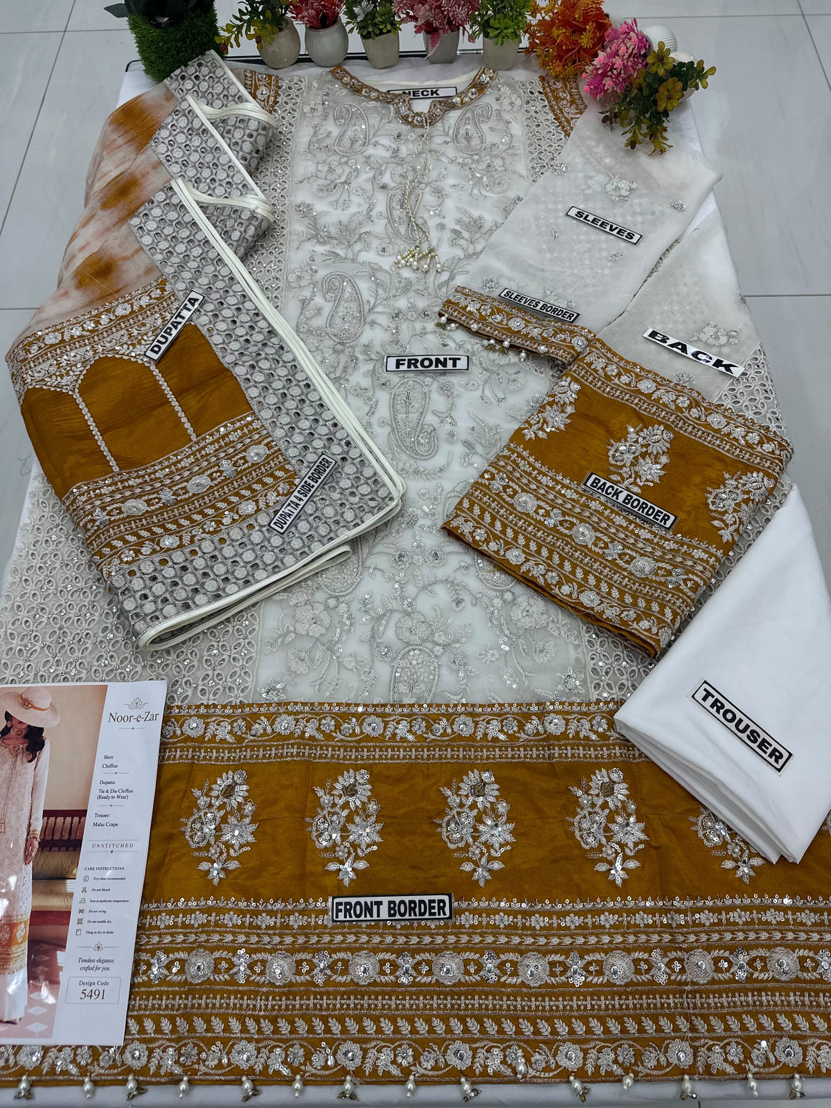 Charizma Chiffon Wedding Wear 5491