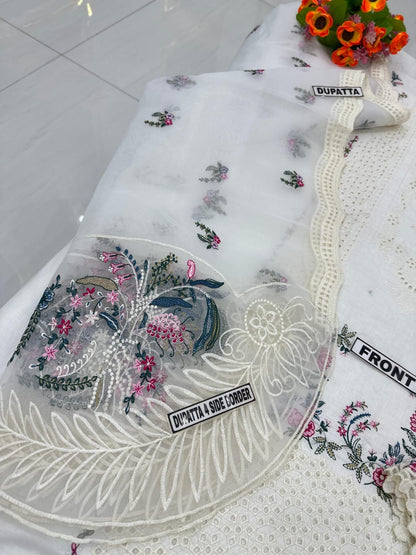 QALAMKAR LAWN/ORGANZA PARTY WEAR 5375