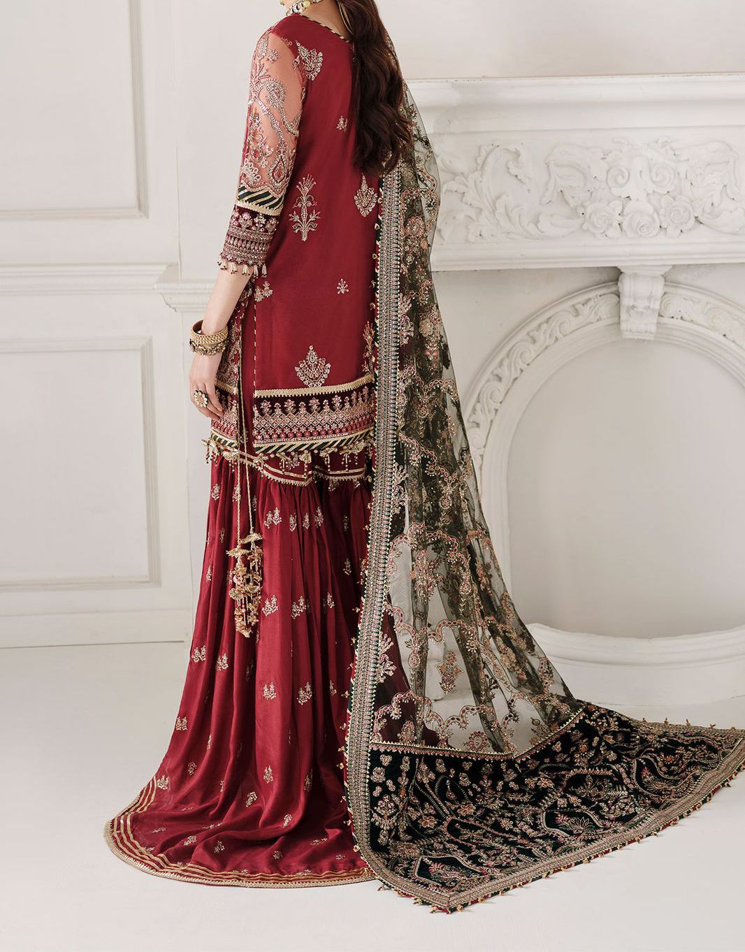 BAROQUE NET WEDDING WEAR hfv-4625