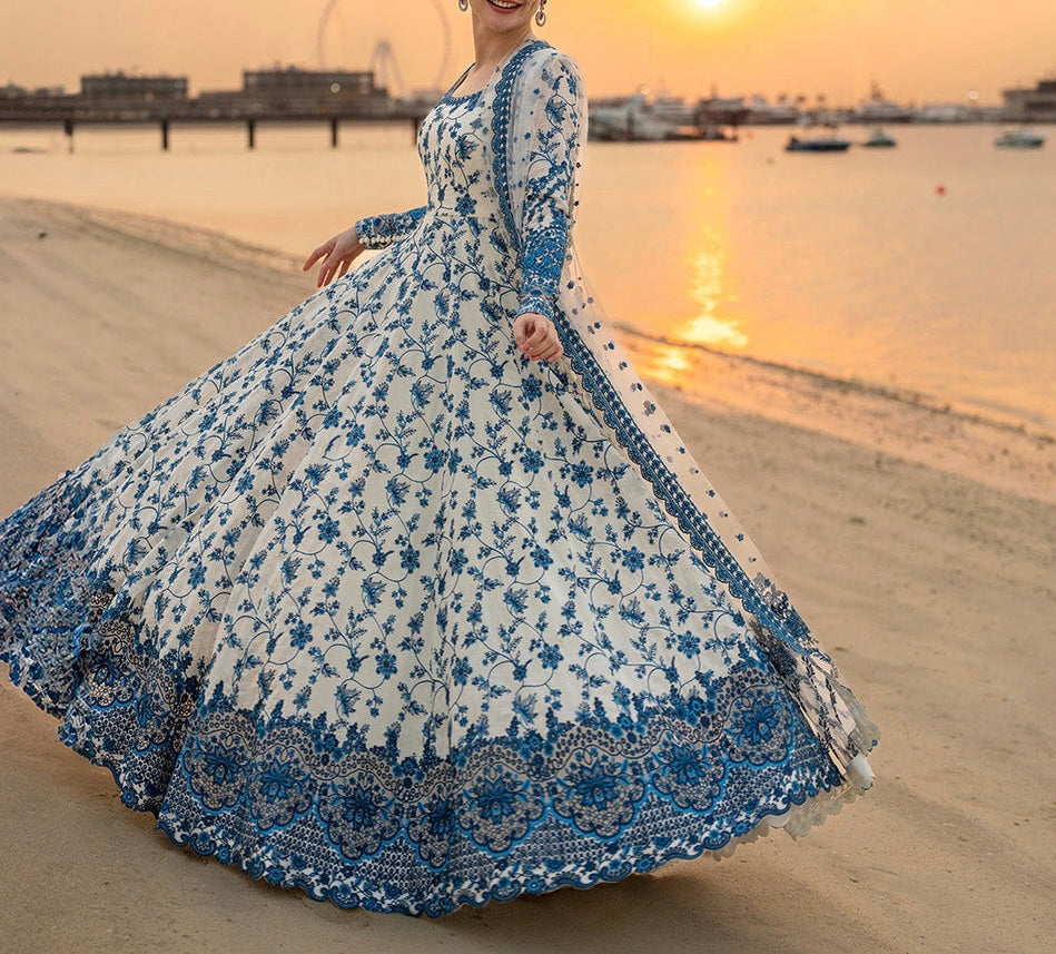 Faiza Saqlain Lawn Maxi hfv-4650