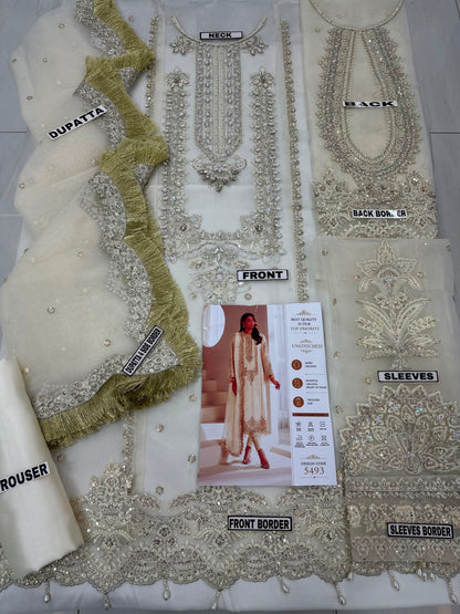 Alizeh Organza Party Wear 5493