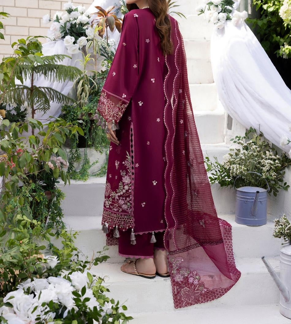 Noorey Chuikankari Lawn/Organza Wedding Wear 5508