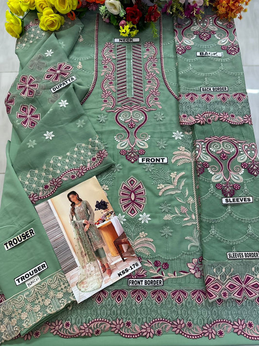 RAMSHA CHIFFON PARTY WEAR KSS-176