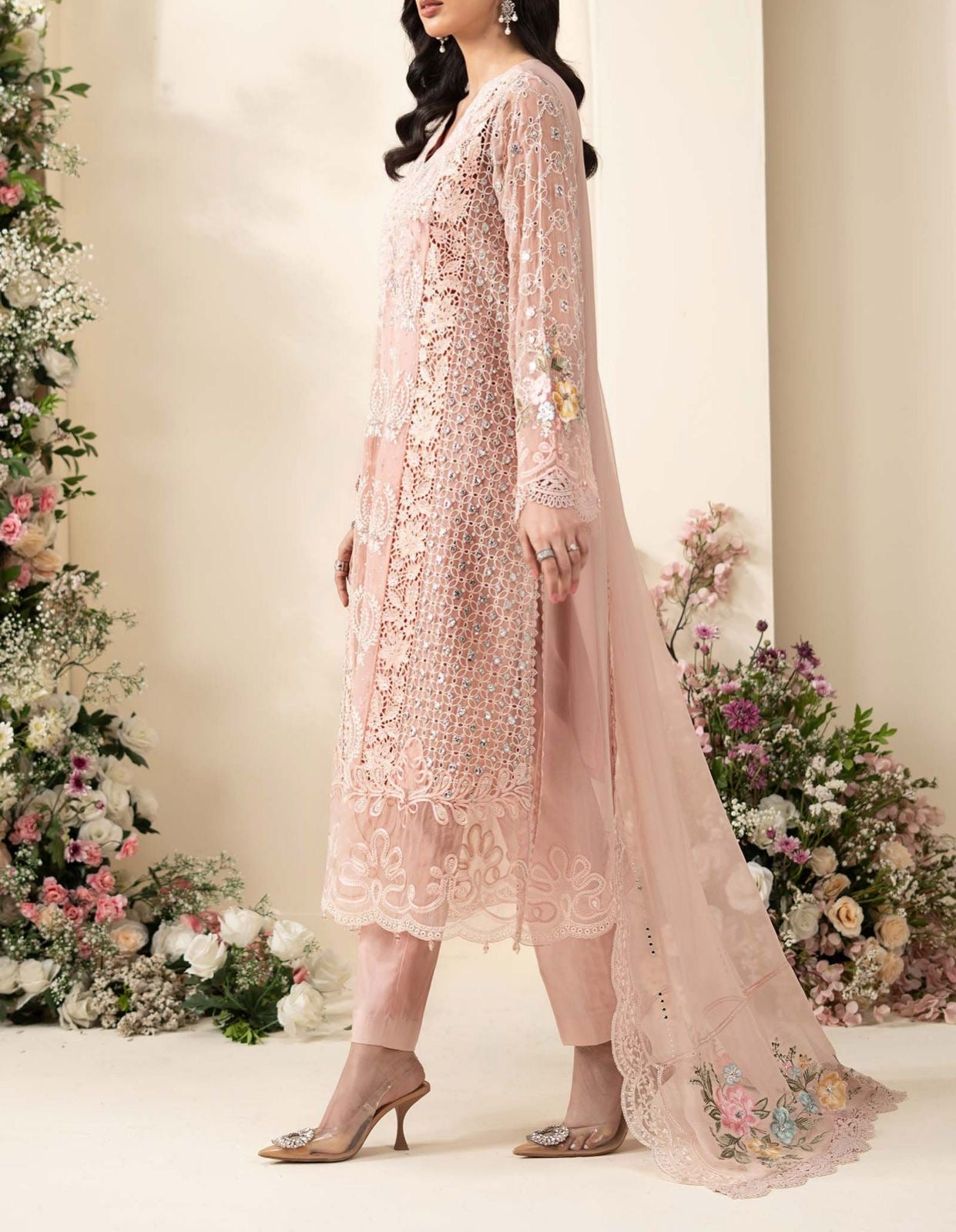 Maria B Chiffon Wedding Wear 5468