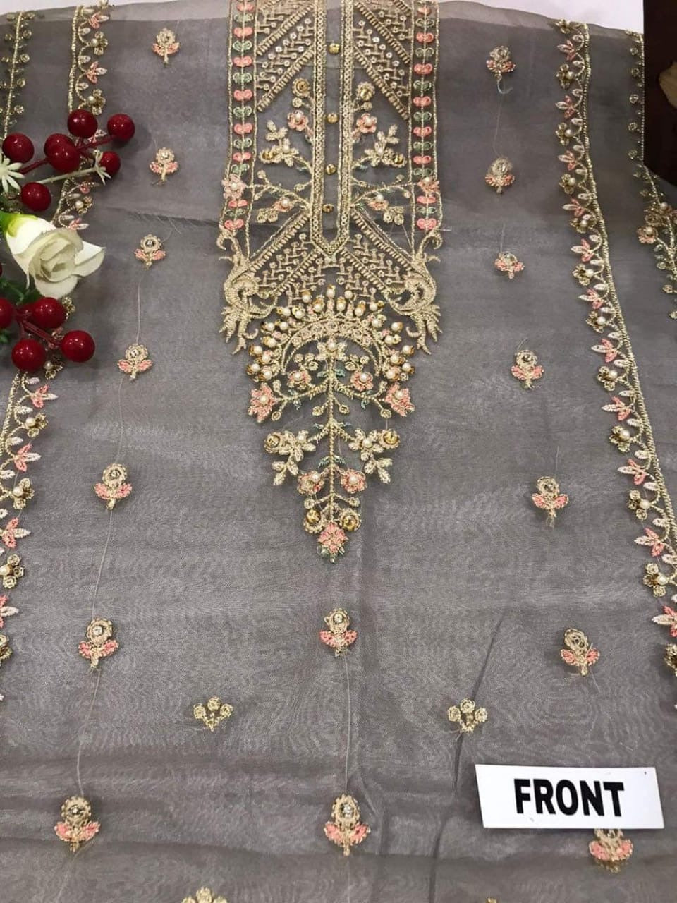Agha Noor Organza Party Wear KSS-026