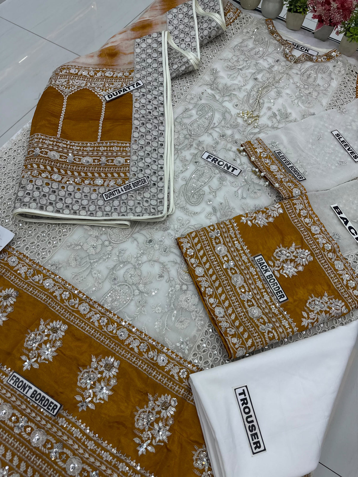 Charizma Chiffon Wedding Wear 5491