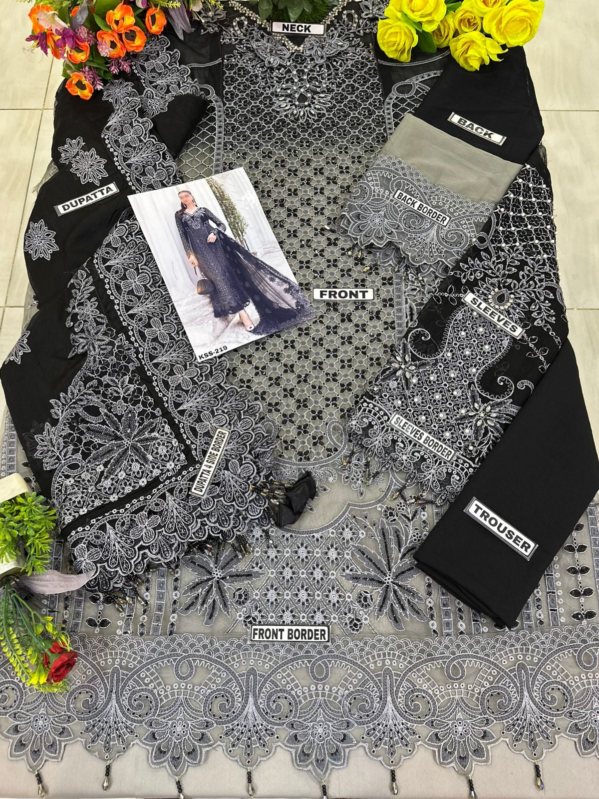 MARIA B CHIFFON WEDDING WEAR