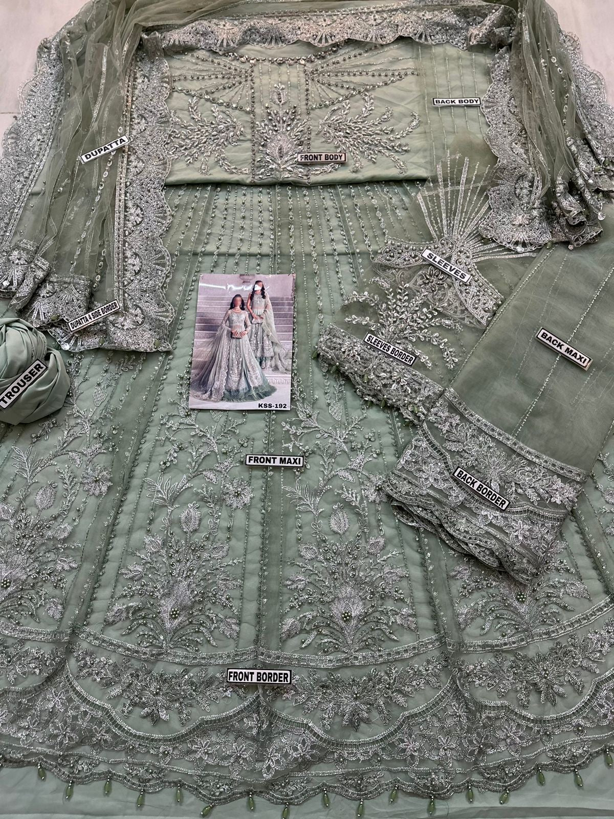 MARIA B NET MAXI BRIDAL WEAR