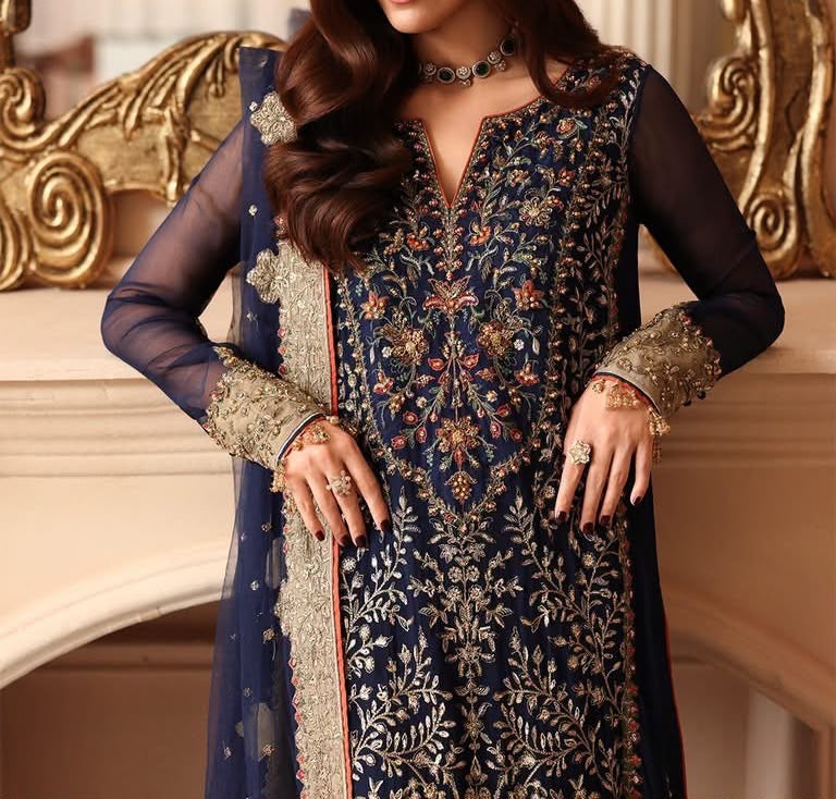 Charizma Chiffon Bridal Wear 5517