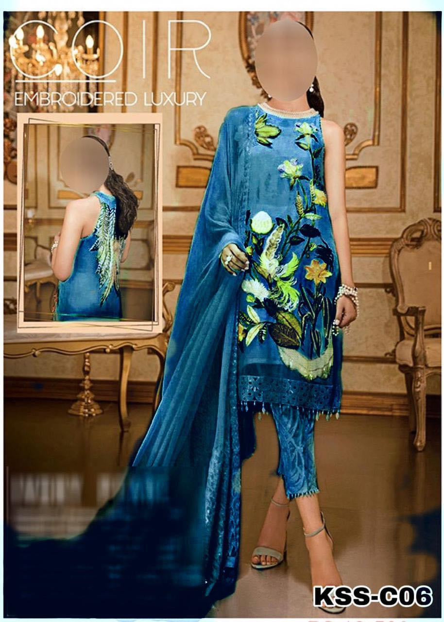 COIR SUMMER LAWN/CHIFFON PARTY WEAR KSSL-192