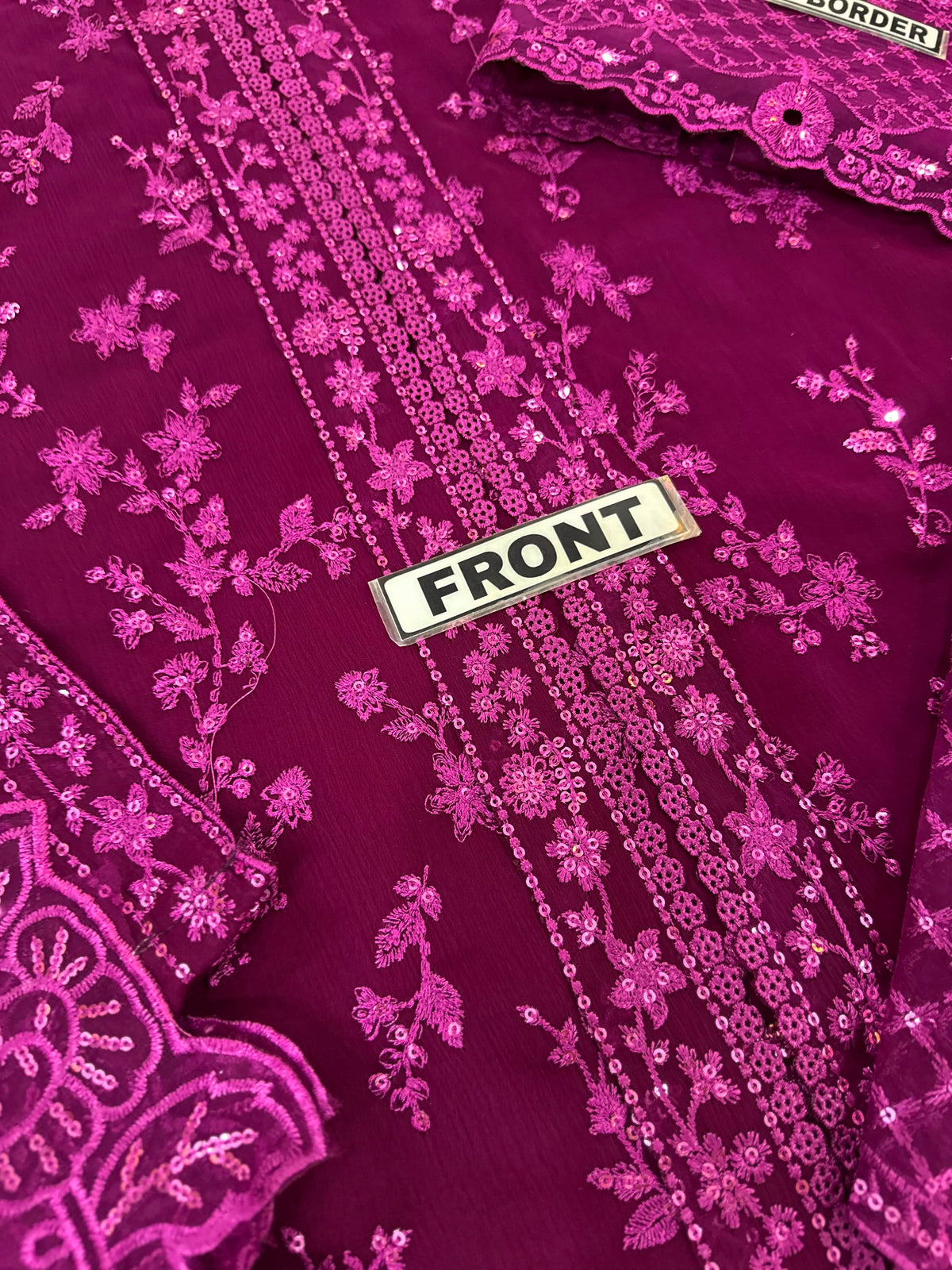 Azure Chiffon Party Wear 5522