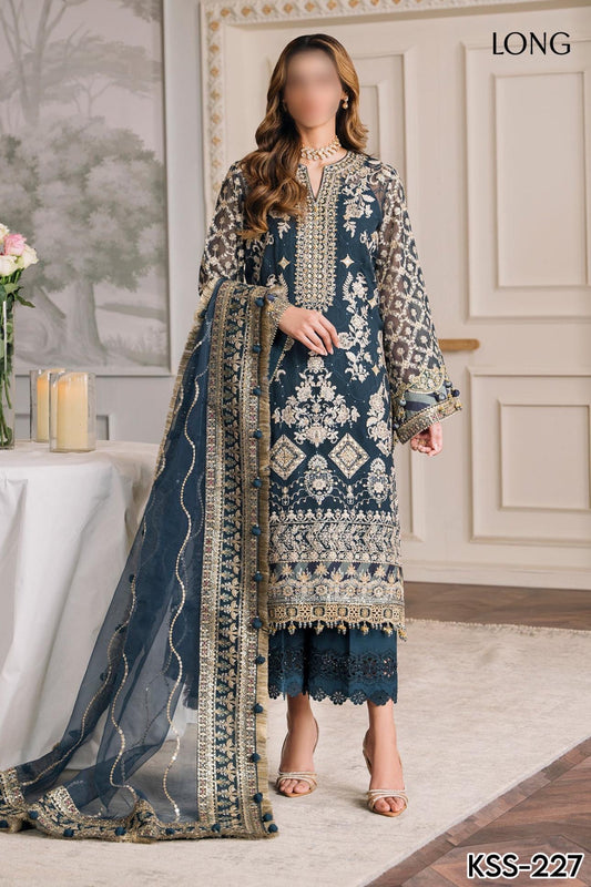 BAROQUE CHIFFON WEDDING WEAR KSS-227