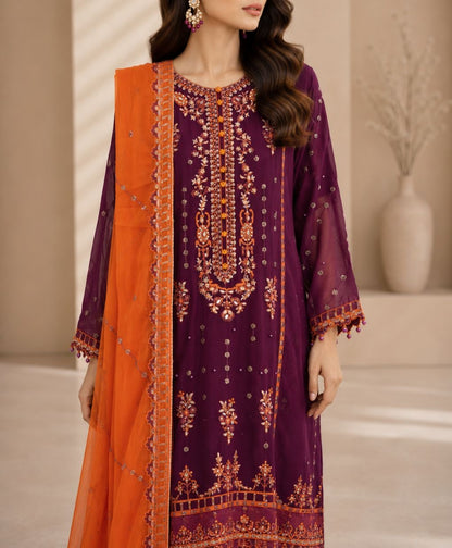 Husn-e-Suroshi Chiffon Party Wear SR-03