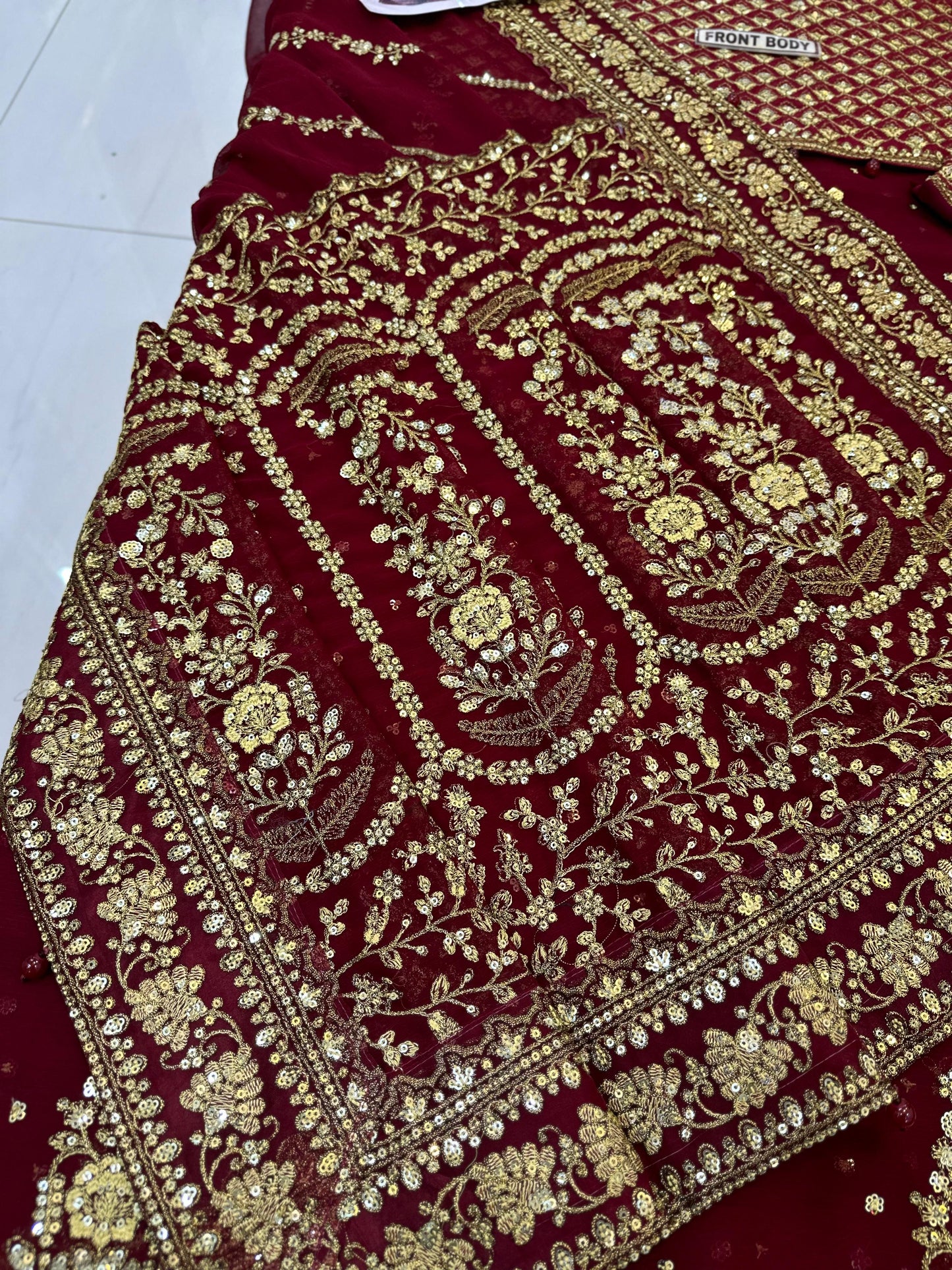 Maria B Chiffon Saree Wedding Wear 5511