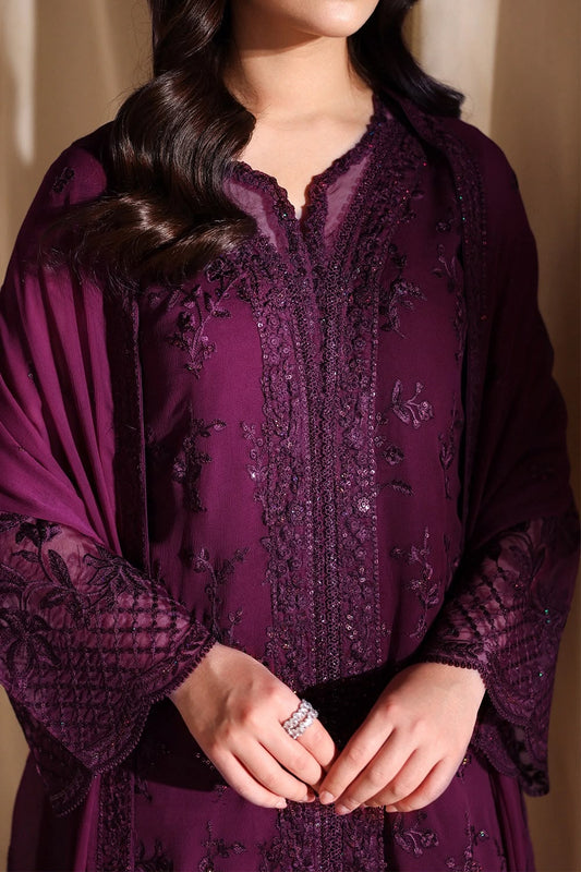 Azure Chiffon Party Wear 5522