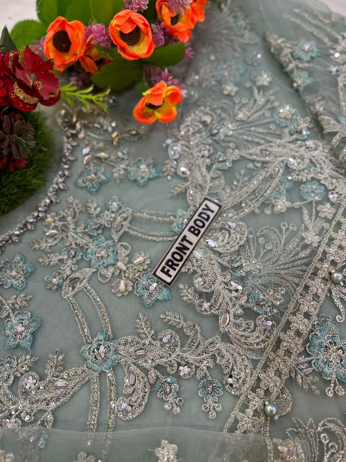 MARIA B NET SAREE WEDDING WEAR KSS-142