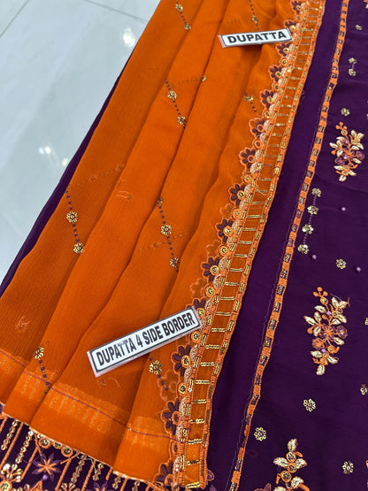 Husn-e-Suroshi Chiffon Party Wear SR-03