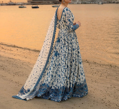 Faiza Saqlain Lawn Maxi hfv-4650